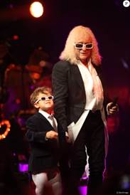 Michel Polnareff et son fils Louka - Jour 3 - Concert de Michel Polnareff à l&#039;AccorHotels Arena de Paris le 10 mai 2016.